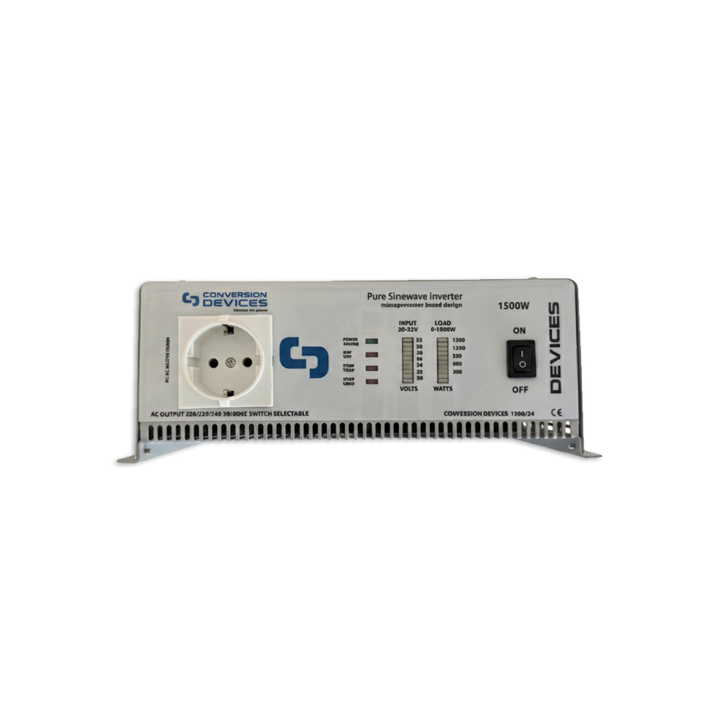 Inversor senoidal automático 1500/24 con display CONVERSION DEVICES