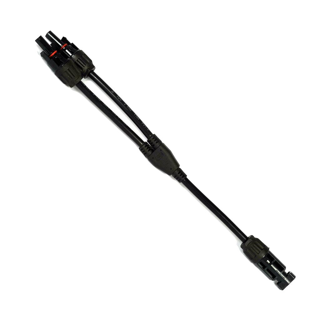 Conector paralelo FV 1M/2H version latiguillo  | 6mm2  |1000V | mismo diámetro que MC4 LCY1M2H - ELECSUN